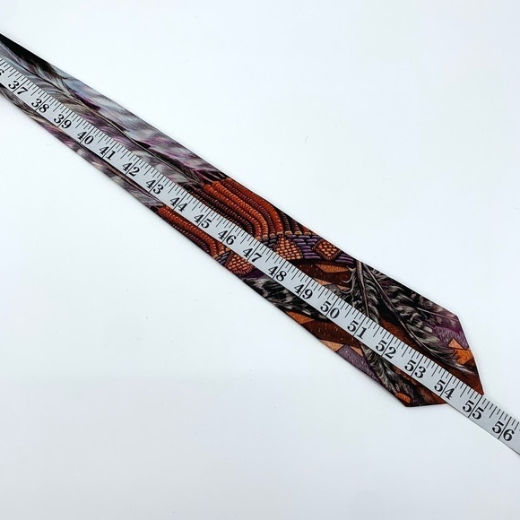 Ralph Marlin 1992 Vintage Tie Titled “Headdress” Made in the USA Standard Width - Picture 9 of 9